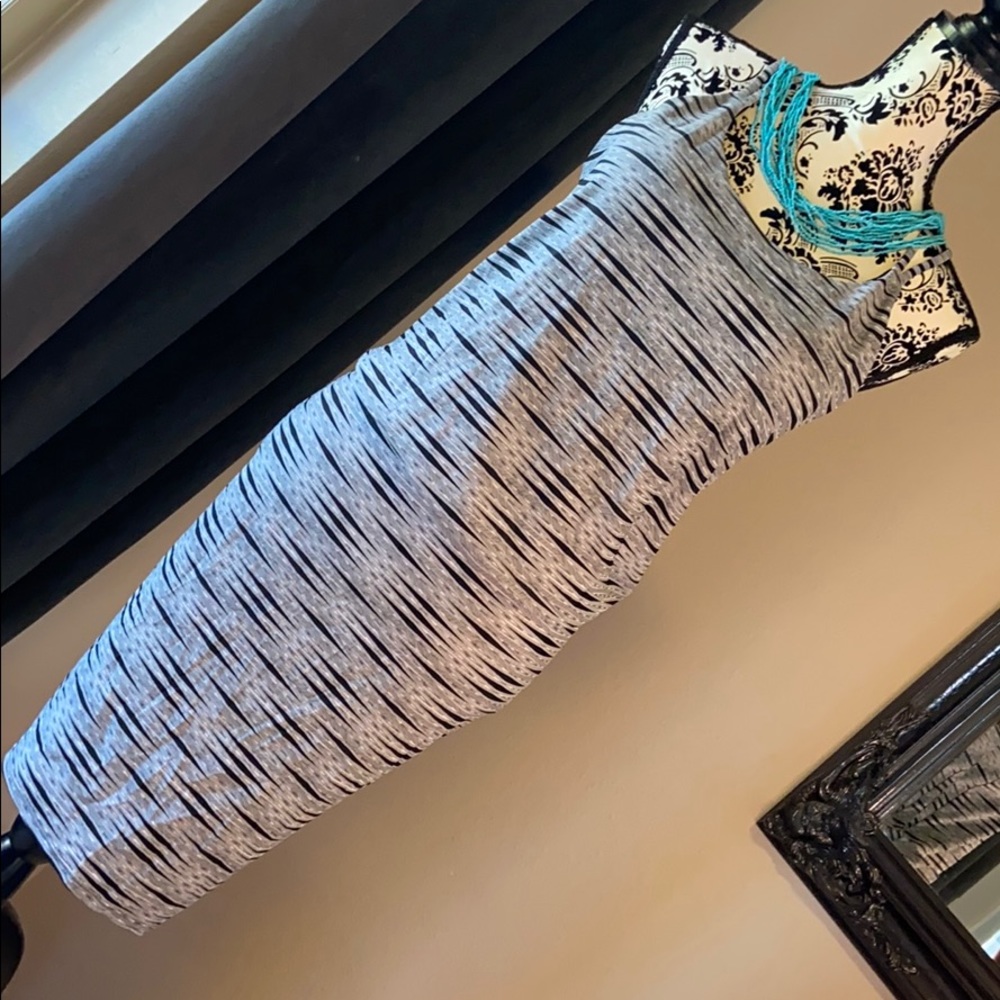 Pullover dress w/racer back straps